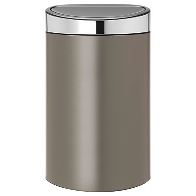 Brabantia Touch Bin New, 40L Platinum Brabantia Touch Bin New, 40L Platinum